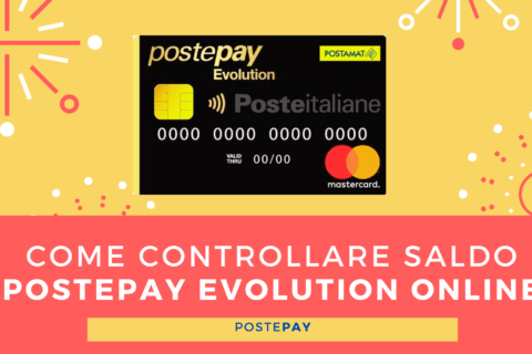 Come controllare saldo Postepay Evolution online