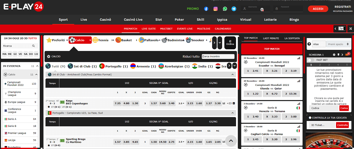 Eplay24 Scommesse
