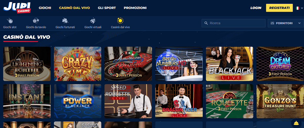 Jupi Casino Live