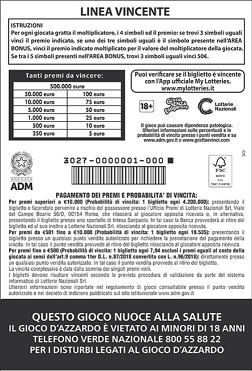 Linea Vincente Gratta e Vinci Giro