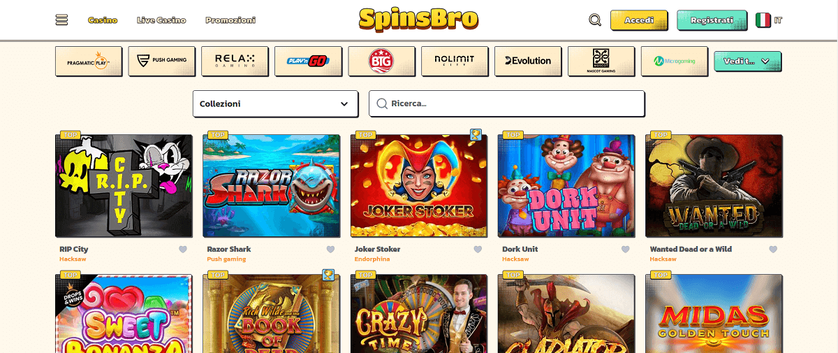 SpinsBro Giochi