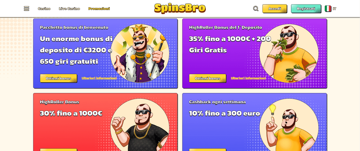 SpinsBro Promozioni