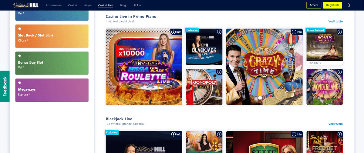 William Hill Casino Live