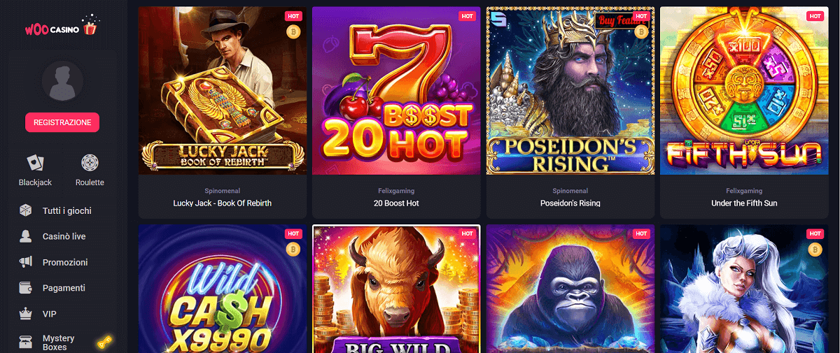 WooCasino Giochi