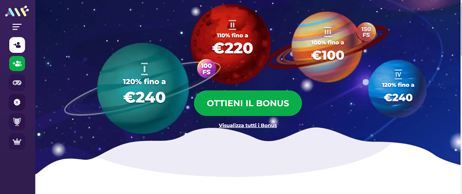 Alf casino bonus benvenuto