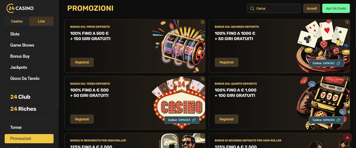 24Casino Bonus