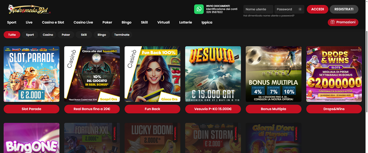 Andromedabet Bonus