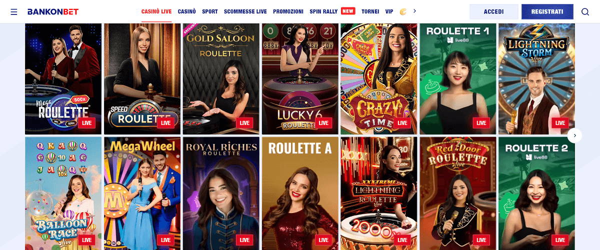 Bankonbet Casino Live