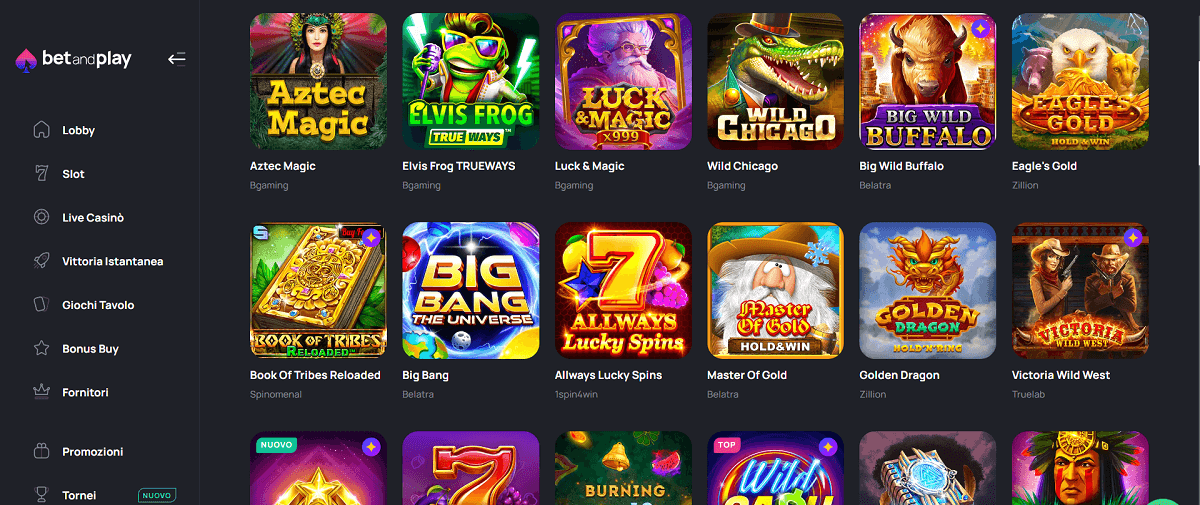 BetandPlay Giochi