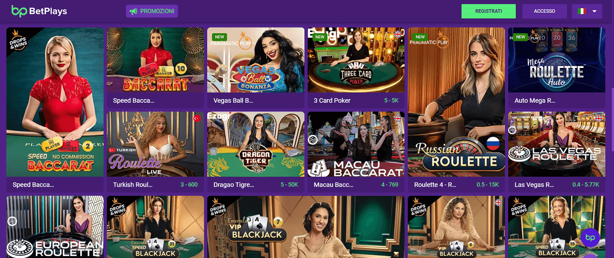 Betplays Casino Live