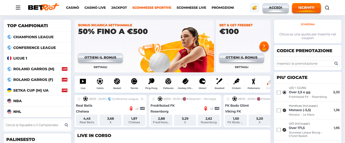 Betriot Scommesse