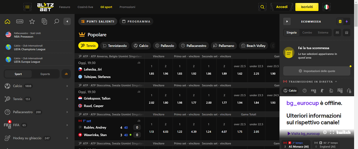 Blitz Bet Scommesse