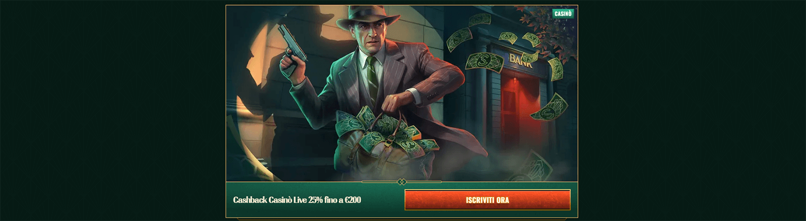 Bonus Cashback Live del Casino SpyBet
