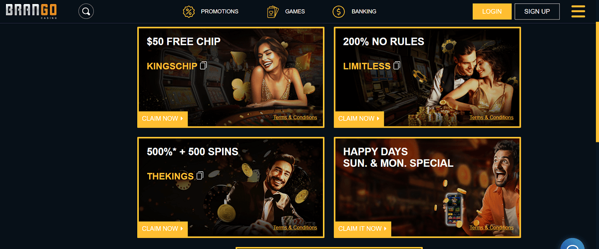 Brango Casino Bonus