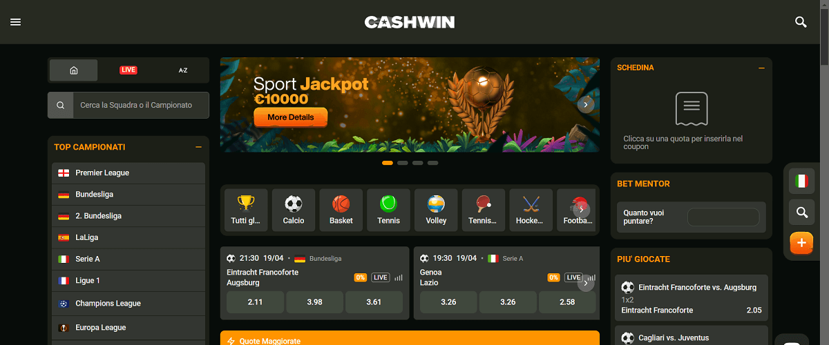 Cashwin Scommesse