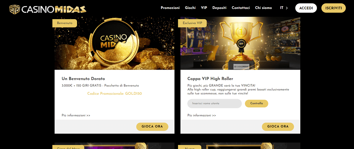 Casino Midas Bonus