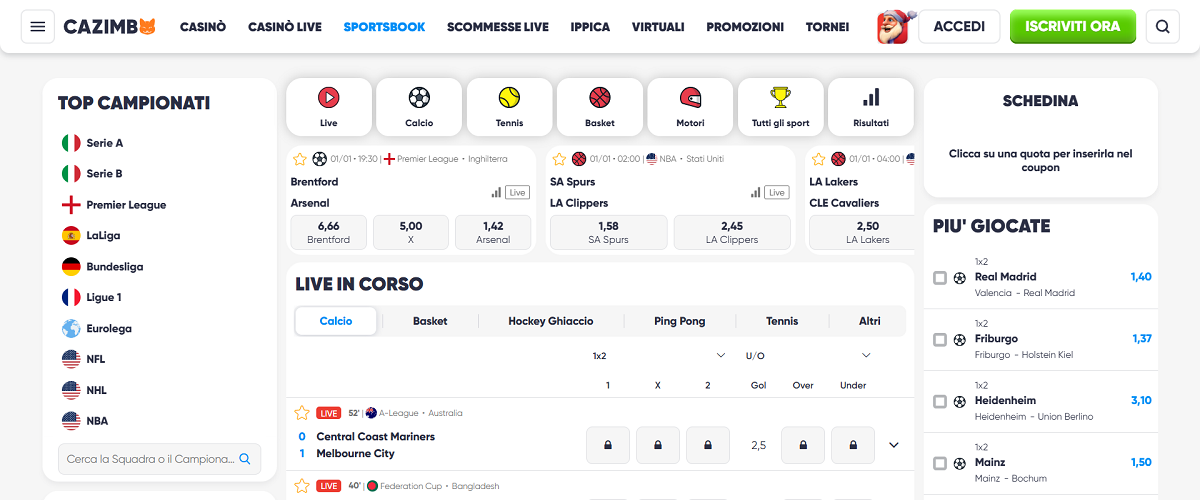 Cazimbo Scommesse