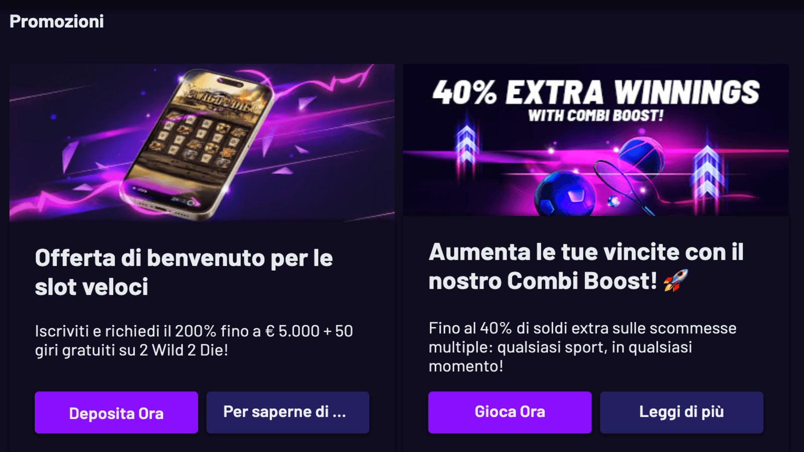 Fast Slots Casino Promozioni Italy