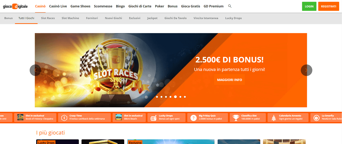 Gioco Digitale Home