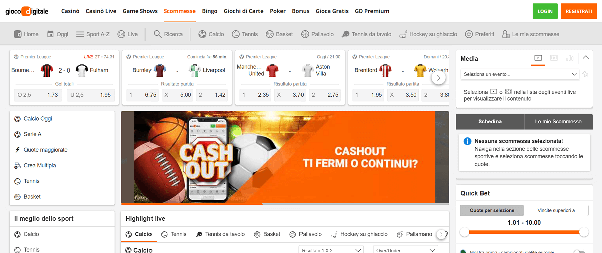 Gioco Digitale Scommesse