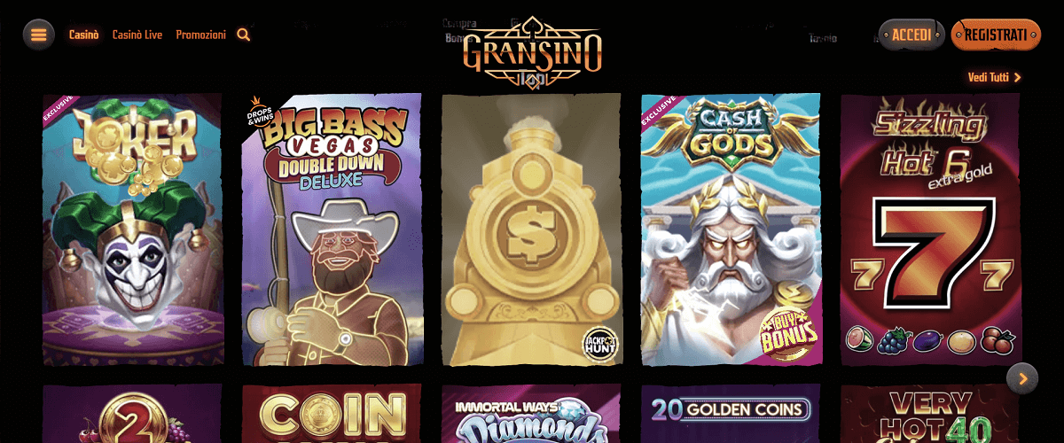 Gransino Casino Giochi