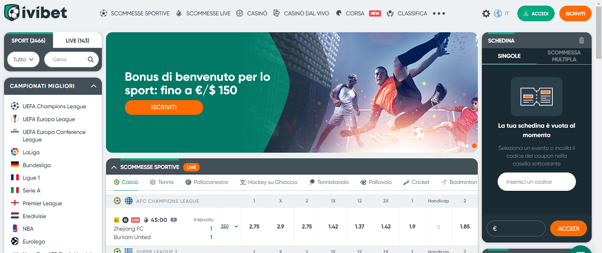 Ivibet Scommesse
