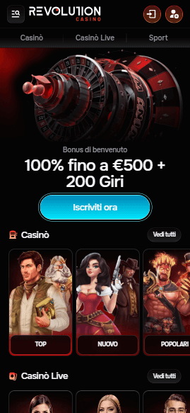 Revolution Casino Mobile