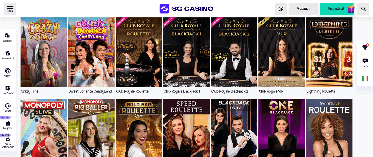 SG Casino Live