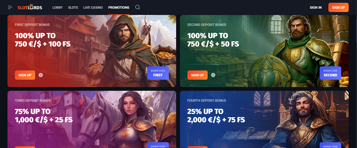 SlotLords Bonus