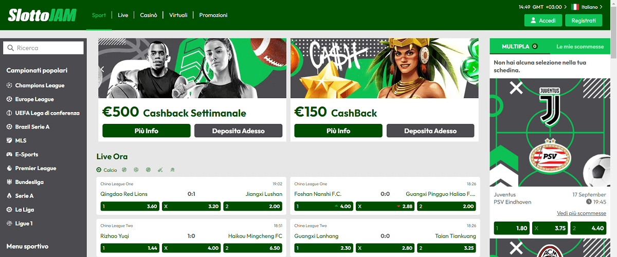 SlottoJam Scommesse