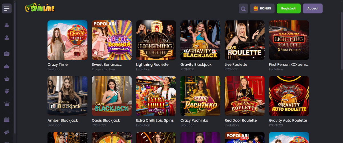 Spinline Casino Live