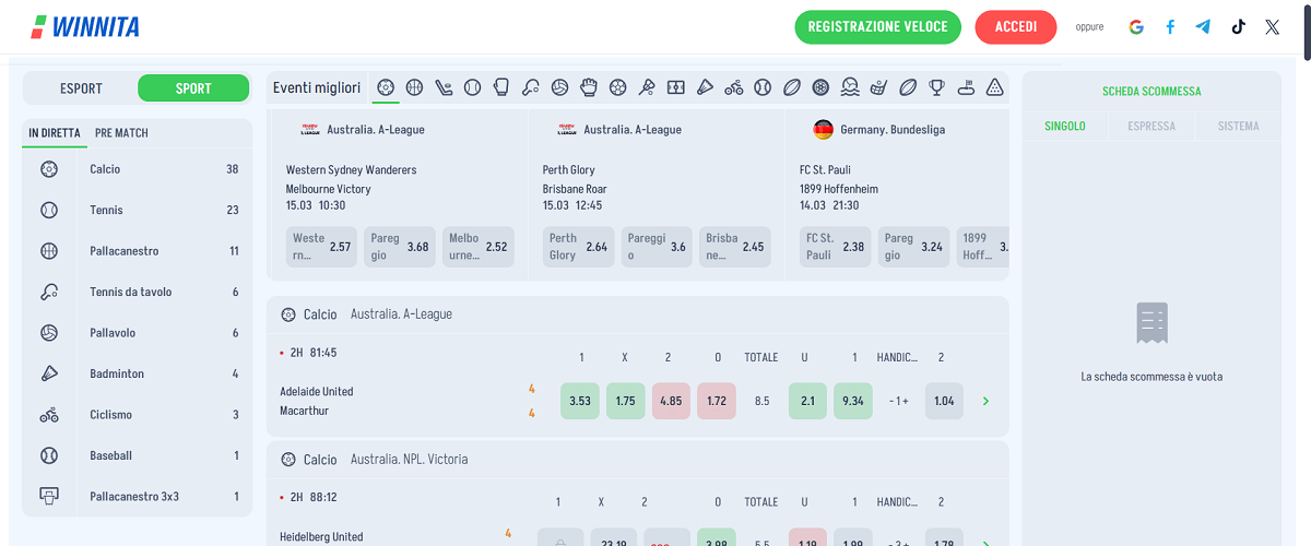 Winnita Scommesse