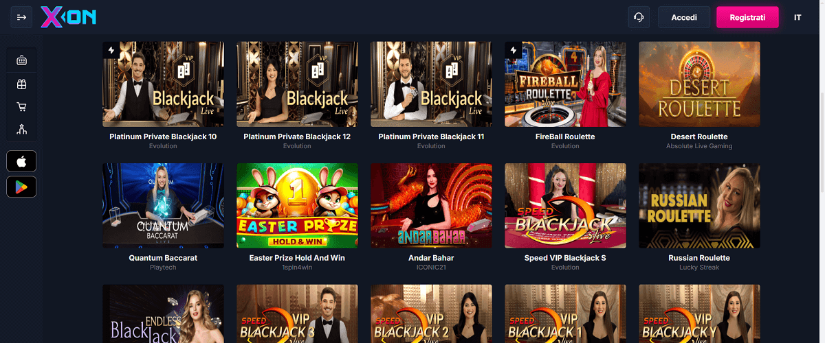 Xon.bet Casino Live