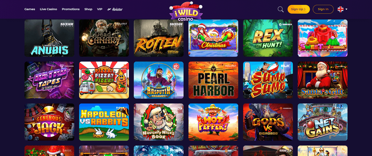 iWildCasino Giochi