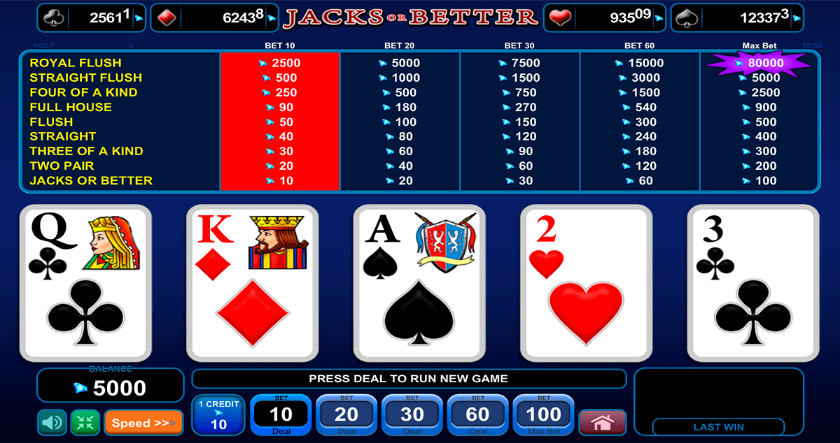 Jacks or Better Poker