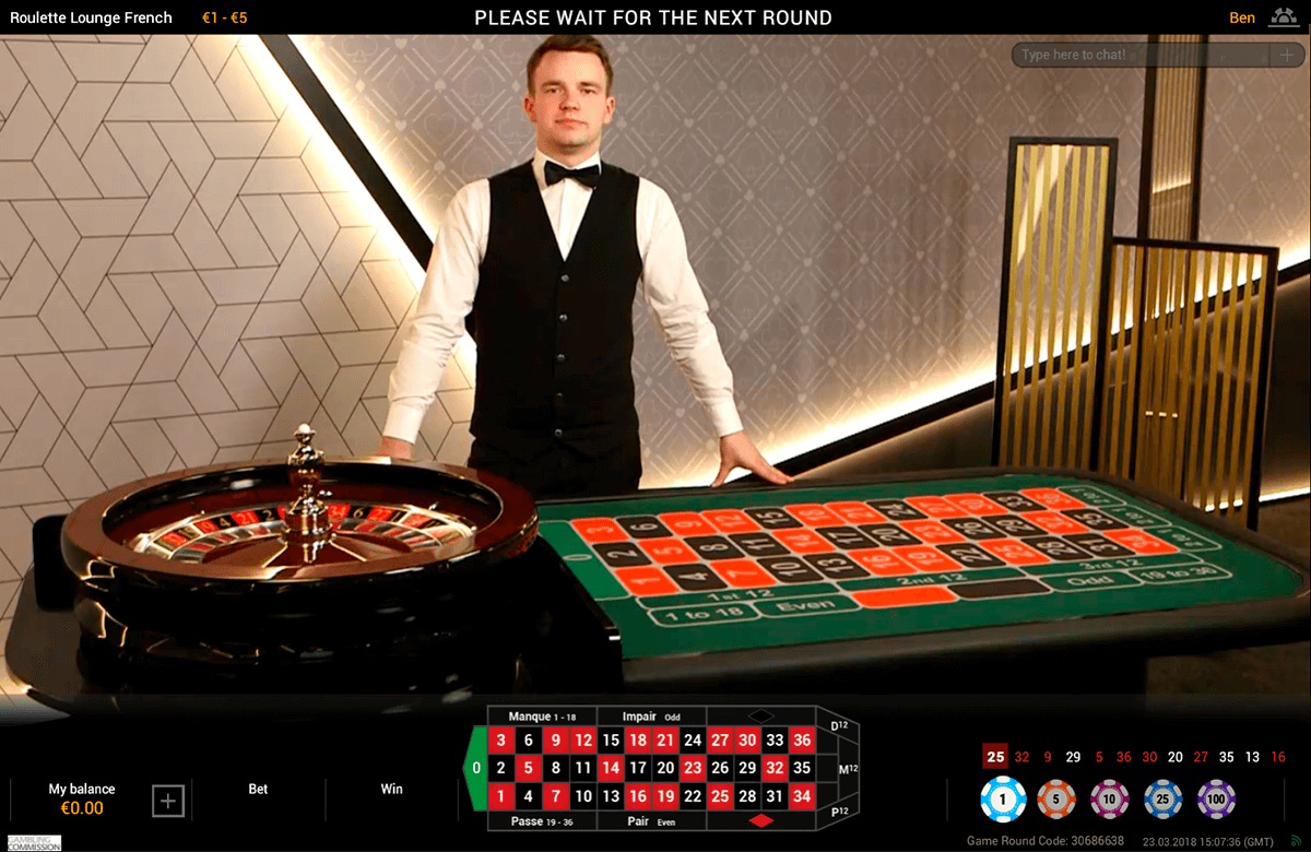 live french roulette playtech