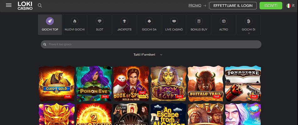 Loki Casino Giochi